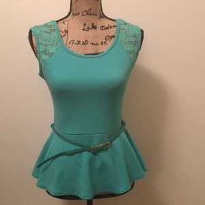 chic top with a belt